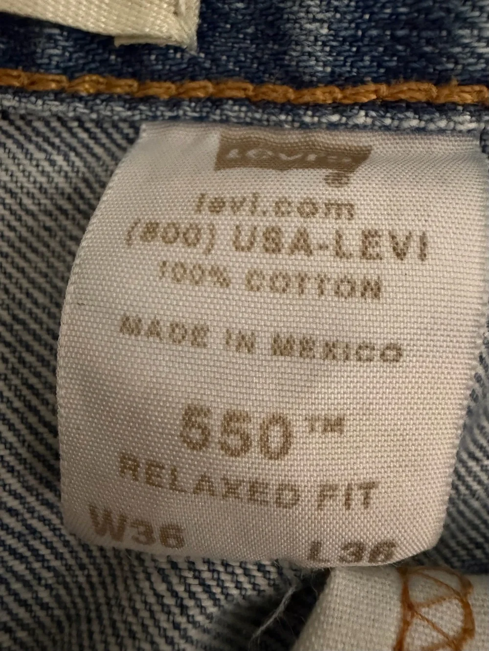 Levi 505 Jeans Relaxed Fit Classic Light Blue Men's Sz. W36 L36